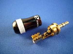 大回饋發燒級手工接頭~全新美國百威鍍金3.5mm接頭(一